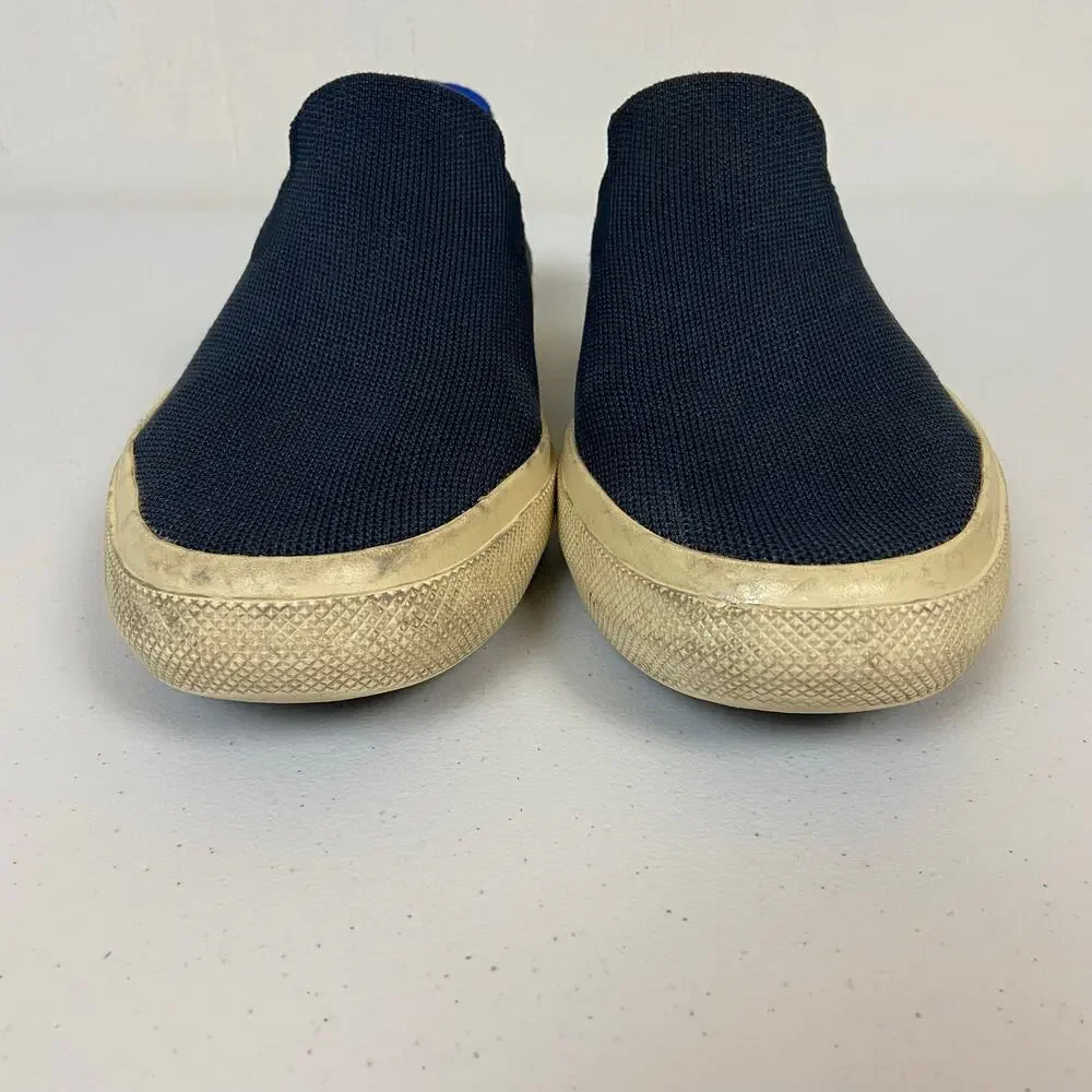 Rothy's The Original Slip On Sneaker Shoes Unisex M9 W10.5 Navy Blue Casual